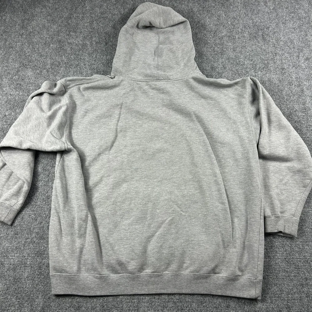 VTG Adidas Hoodie Mens XL Gray New York Yankees Embroidered Logo Sweatshirt MLB‎